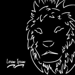 lion head vector illustration