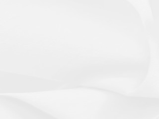 white background with smooth lines of fabric