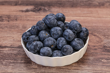 Sweet fresh juicy blueberries heap