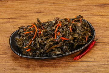 Seaweed cabbage with carrot and sesame