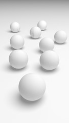 White abstract background. Lowpoly backdrop. Crumpled paper. 3D illustration