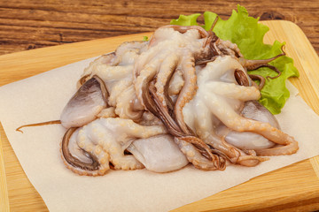 Raw seafood - octopus for cooking