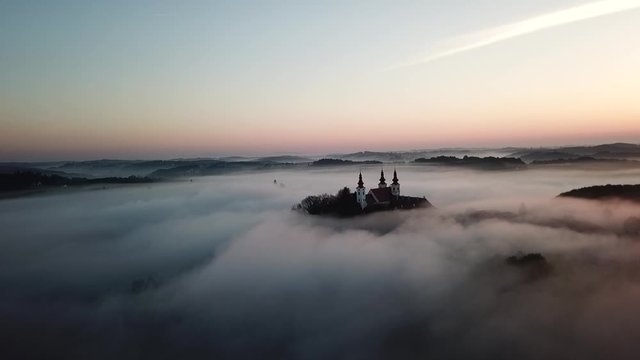 Above clouds in Slovenia