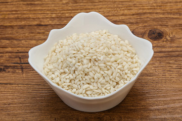 Raw arborio rice for Risotto