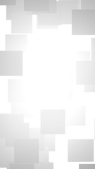 White abstract background. Misty backdrop with grey squares. 3D illustration