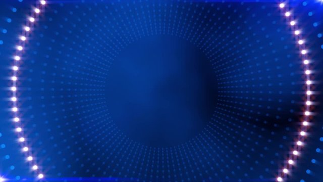 Animated spiral lines Circular pattern of Bluelines and dots, rotating Endless Zooming into crater of circles in a perfect loop Animation Background 