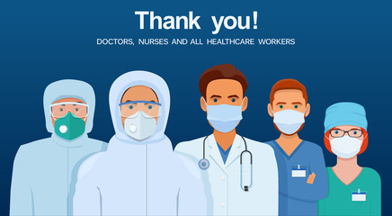 Thank you doctors, nurses and all healthcare workers