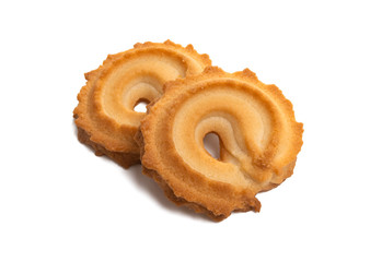 butter christmas cookies isolated