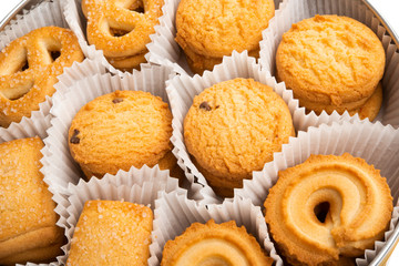 butter christmas cookies isolated