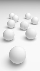 White abstract background. Lowpoly backdrop. Crumpled paper. 3D illustration