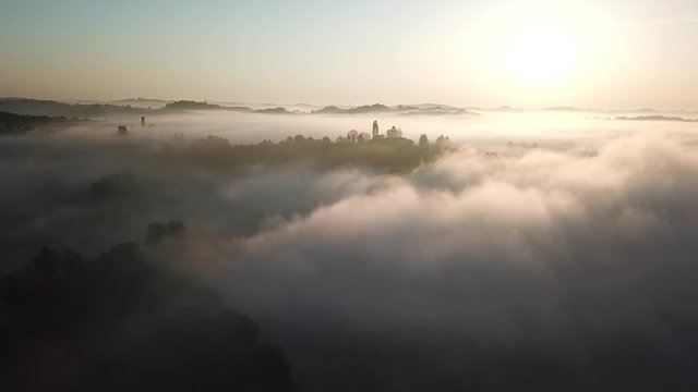 Above clouds in Slovenia