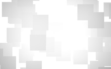 White abstract background. Misty backdrop with grey squares. 3D illustration
