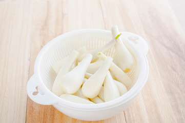 生のらっきょう