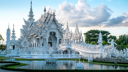 wat Rong Khun The famous White Temple in Chiang Rai, Thailand