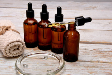 face oils with a dropper,