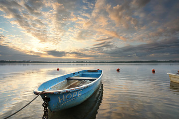 Naklejka premium Frühlingsmorgen am See