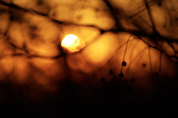 Dramatic sunset sky - abstract photo