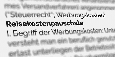 Reisekostenpauschale Definition