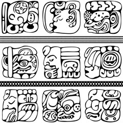 Mayan Glyphs Set