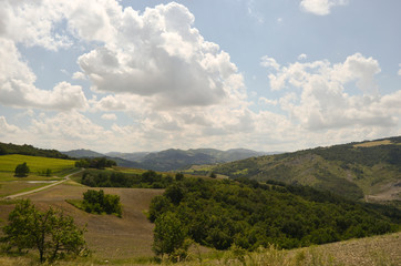 Fototapeta premium Paesaggio bucolico delle colline Emiliane - Italia