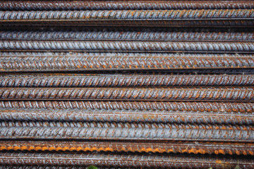 Metal fixtures, horizontal lines, corroded texture