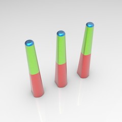 3d image of parking poles Volna S VLB110 bollard 08