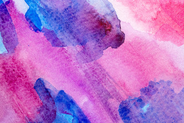 pink blue watercolor art background