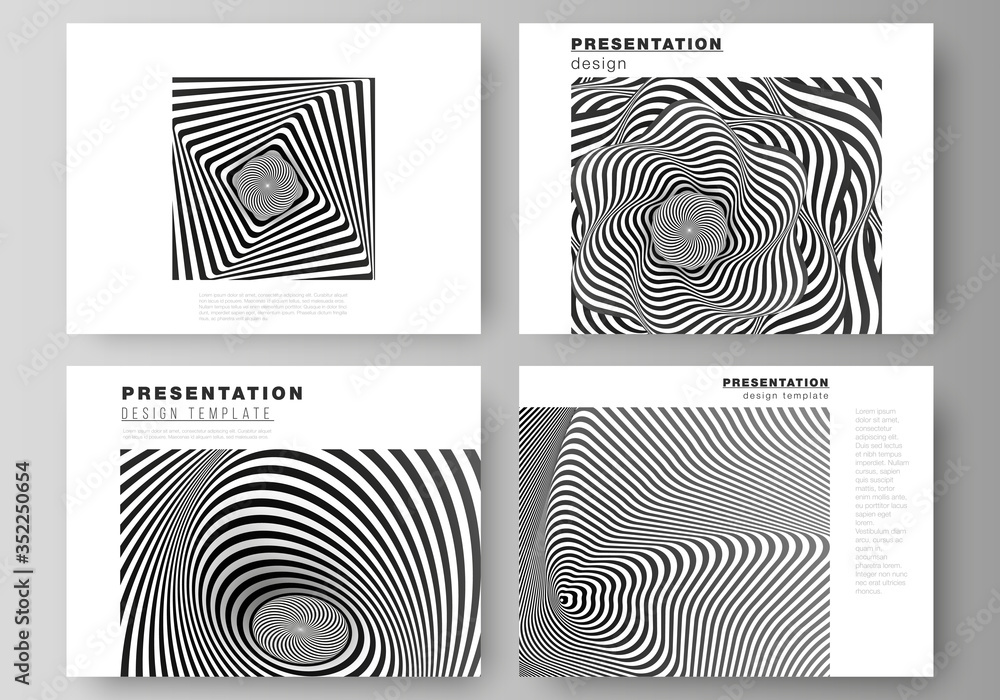 Poster the minimalistic abstract vector layout of the presentation slides design business templates. abstra