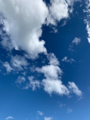 blue sky with clouds