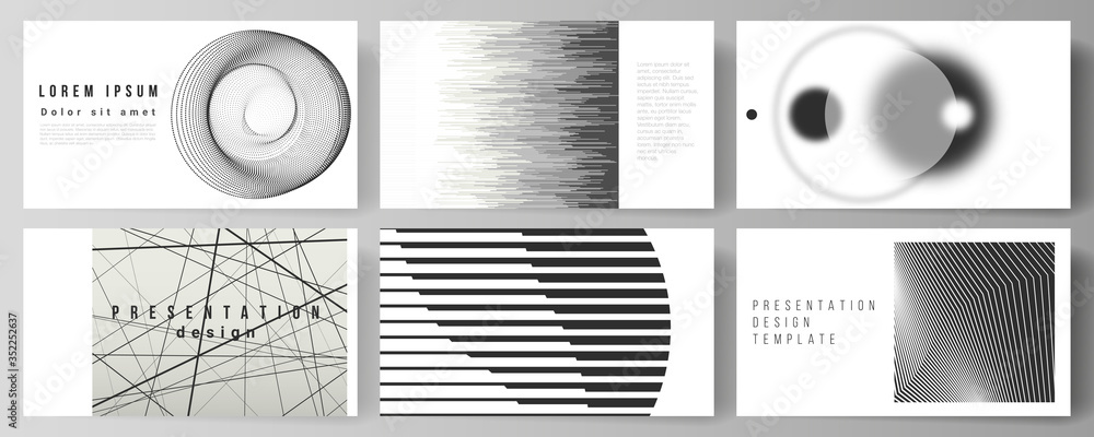 Poster vector illustration of the editable layout of the presentation slides design business templates. geo