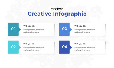 Creative infographic with banner shape design and number. Vector illustration eps 10.