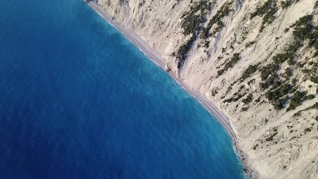 Egremni greece seashore flyby