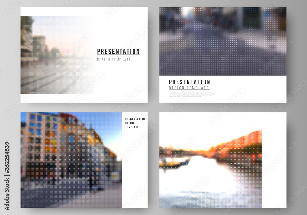 Poster vector layout of the presentation slides design business templates, multipurpose template for presen