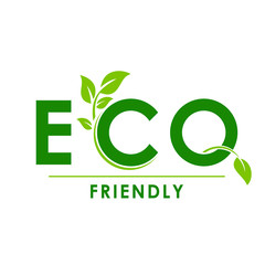 Eco Friendly vector icon. Ecology flat vector sign. Vector illustration