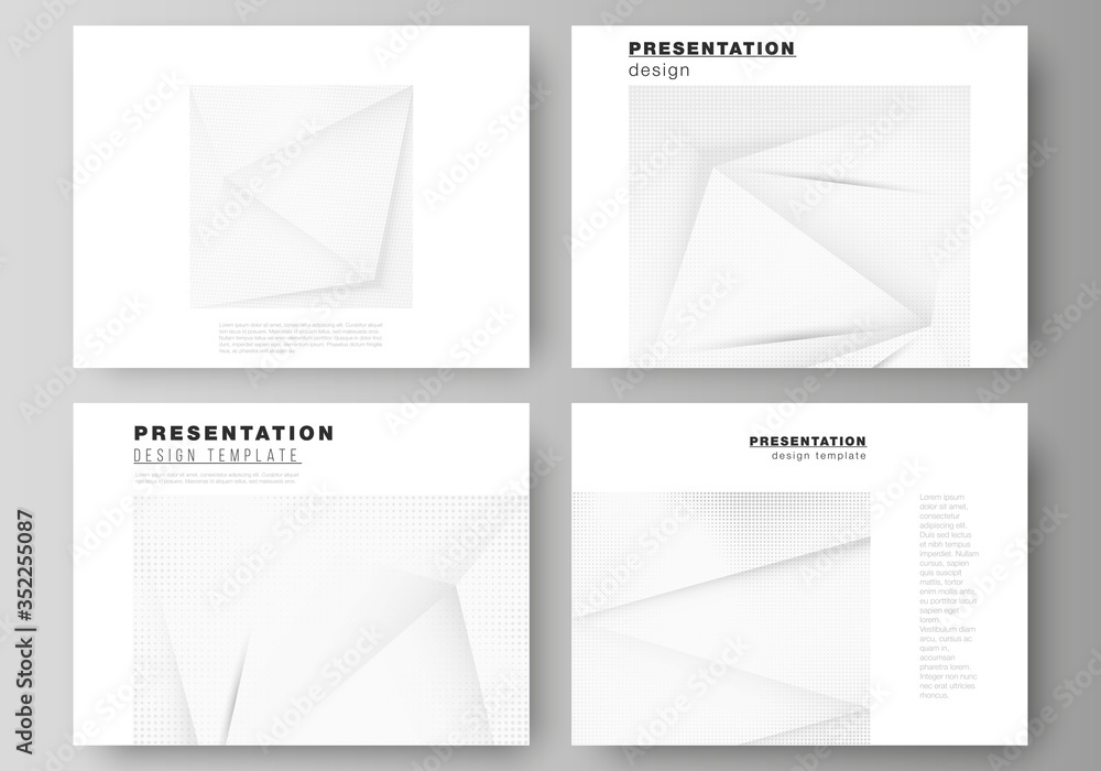 Poster vector layout of the presentation slides design templates, multipurpose template for presentation br
