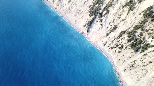 Egremni greece seashore flyby