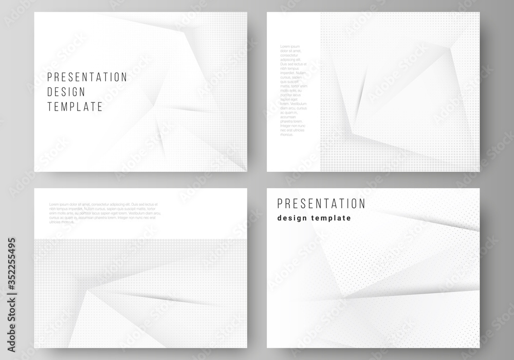 Poster vector layout of the presentation slides design business templates, multipurpose template for presen