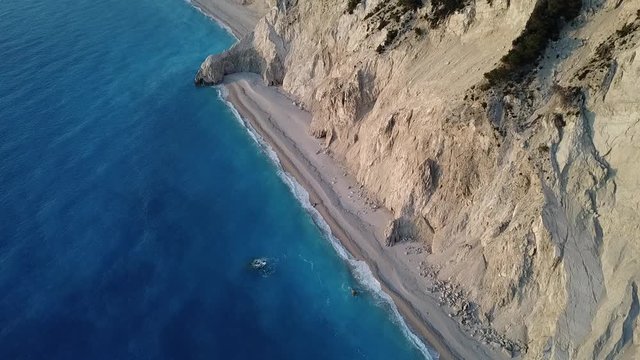 Egremni greece seashore flyby