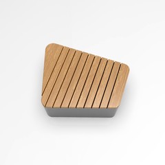 3d image of UNI RBL lamelles layout along 03