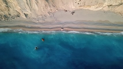 Egremni greece seashore flyby