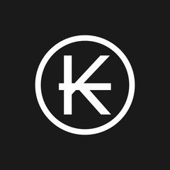 Coins lao kip icon in simple style isolated on white background. Laos is a developing country and a new star in Asia.