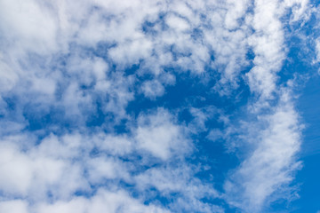 Blue sky background with clouds
