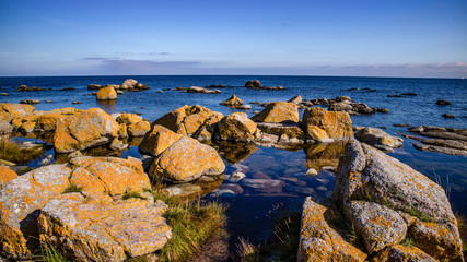 Wybrzeże bałtyckiej wyspy Bornholm