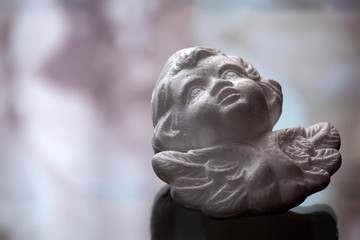 image of angel glass background