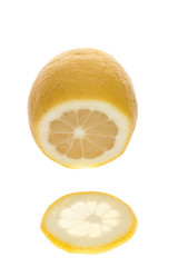 when life gives you lemons sliced lemon on white