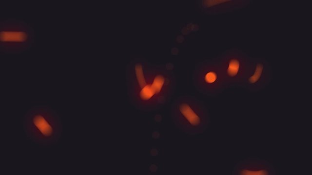 Animated background with sparks from burning fire.