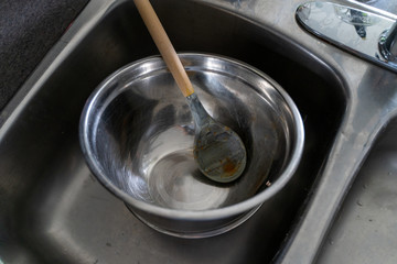 gas stove in a kitchen