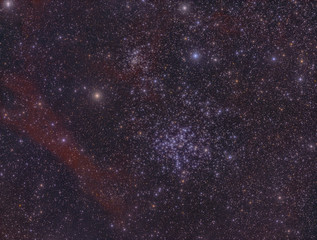star cluster and nebula