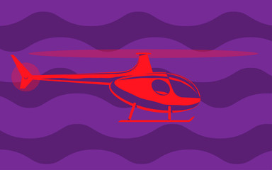 simple drawing of a helicopter on the background