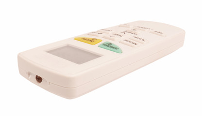 Remote control air condition isolated on white background